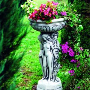 virágtartó női alakok 88cm