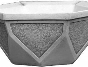 virágtartó hatszögletű 23cm