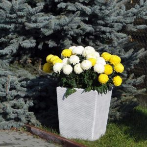Szögletes csíkos váza 53cm